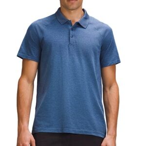 lululemon athletica Men's Metal Vent Polo Shirt Night Sea Blue